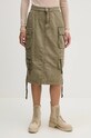 Бавовняна спідниця Alpha Industries casual зелений 148068