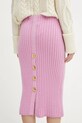 Luisa Spagnoli spódnica wełniana różowy 58534
