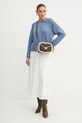 Luisa Spagnoli fustă FASTOSA 541268 bej AW24