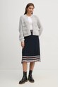 United Colors of Benetton fustă din amestec de lână 1281E001I bleumarin AW24