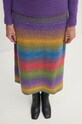 United Colors of Benetton fusta din amestec de lana violet 1050D001N