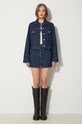 Kenzo spódnica jeansowa Mini Skirt Stripped Jacquard FE62DJ2806F2.DD niebieski AW24