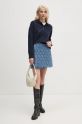 Pepe Jeans gonna MINI SKIRT HW QUILTED PL901163 blu AW24