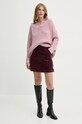 Marc O'Polo spódnica sztruksowa DENIM 5000005188 bordowy AW24