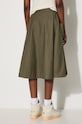 Ρούχα Βαμβακερή φούστα Vans Premium Classics LX A-Line Ruched Skirt VN000GZ5KCZ1 πράσινο