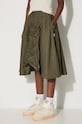 Bavlněná sukně Vans Premium Classics LX A-Line Ruched Skirt VN000GZ5KCZ1 zelená