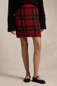 Polo Ralph Lauren spódnica wełniana 211947923 czerwony AW24