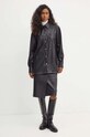 BOSS fusta de piele 50524021 negru AW24