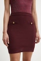 Юбка с примесью шерсти Guess ZYLEE бордо W4BD64.Z2WX0