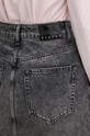 Sisley fustă din denim negru 42W2L002H