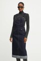 Victoria Beckham rochie din denim uni bleumarin 1424DSK005883C