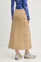 Odzież Desigual spódnica bawełniana PRESTON 24WWFK02 beżowy