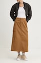 Dickies spódnica bawełniana DUCK CANVAS bawełna brązowy DK0A4Z2R
