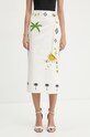 Never Fully Dressed fusta din bumbac Jaspre bej NFDSK536