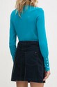 Îmbrăcăminte Tommy Hilfiger fusta din velur WW0WW43480 bleumarin