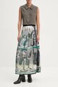Юбка MSGM узор зелёный 3742MDD11P.247963