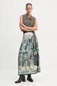Юбка MSGM 3742MDD11P.247963 зелёный AW24