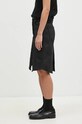 Rick Owens denim skirt Slivered Skirt DS02D2340.SBW black AW24