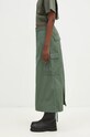 Βαμβακερή φούστα Carhartt WIP Cargo Skirt Long I033823.29N02 πράσινο AW24