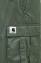 Βαμβακερή φούστα Carhartt WIP Cargo Skirt Long πράσινο I033823.29N02