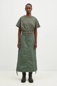 Βαμβακερή φούστα Carhartt WIP Cargo Skirt Long I033823.29N02 πράσινο