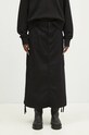 Βαμβακερή φούστα Carhartt WIP Cargo Skirt Long βαμβάκι μαύρο I033823.8902