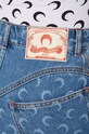 Marine Serre denim skirt Moon Laser Denim Mini Skirt WSK057A blue