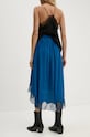 Îmbrăcăminte ZADIG&VOLTAIRE fusta de matase WWSK00374 albastru