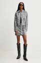 Karl Lagerfeld Jeans fusta 246J1204 gri AW24