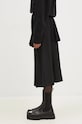 Andersson Bell wool skirt Double Pleated Wrap Skirt apa772w black AW24