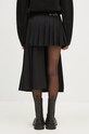 Îmbrăcăminte Andersson Bell fusta de lana Double Pleated Wrap Skirt apa772w negru