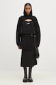 Andersson Bell wool skirt Double Pleated Wrap Skirt apa772w black