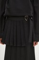 Andersson Bell fusta de lana Double Pleated Wrap Skirt apa772w