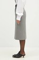 Sportmax wool skirt Alceste 2422106062600 gray AW24
