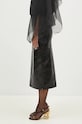Sportmax leather skirt Bairo 2422406012600 black AW24