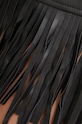 Спідниця Never Fully Dressed Vegan Leather Mini Fringe Jaspre чорний NFDSK591