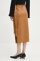 Одежда Юбка Never Fully Dressed Vegan Leather Jaspre Skirt NFDSK473 коричневый