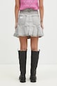 Одежда Джинсовая юбка GANNI Future Denim Pleated Mini Skirt J1550 серый