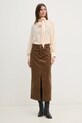 Hoss Intropia spódnica sztruksowa 8428073 brązowy AW24