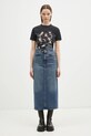 Джинсова бавовняна спідниця Fiorucci Denim Midi W01FPDSK176DN01DN02