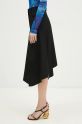 JW Anderson fustă de lână Patchwork A-Line Skirt SK0175.PG0011.999 negru AW24