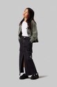 Дитяча джинсова спідниця Calvin Klein Jeans maxi чорний IG0IG02520.9BYH.