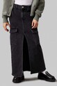 Fete Calvin Klein Jeans fustă din denim pentru copii IG0IG02520.9BYH. negru