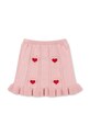 Konges Sløjd fusta din bumbac pentru copii SOLEIL KNIT SKIRT GOTS KS101688 roz AW24