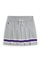 Polo Ralph Lauren fusta din bumbac pentru copii 313950967001 gri AW24