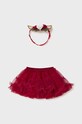Suknja i traka za glavu za bebe Mayoral Newborn 2803.2P.Newborn.9BYH crvena AW24