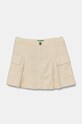 Дитяча вельветова спідниця United Colors of Benetton бавовна бежевий 4O5GC0021.G.Seasonal