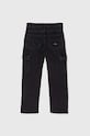 Calvin Klein Jeans jeansy dziecięce REGULAR CARGO IB0IB02115.9BYH czarny AW24