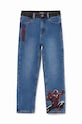 Desigual jeansy dziecięce SPIDERMAN 24WBDD03 niebieski AW24