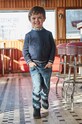 Дитячі джинси Mayoral Joggery denim z przetarciami джинси блакитний 4538.5F.Mini.9BYH